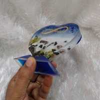 Sea theme small Heart Table Resin 