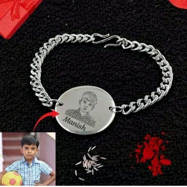 Photo Engraved Chain Bracelet - Member Price