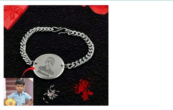 Photo Engraved Chain Bracelet
