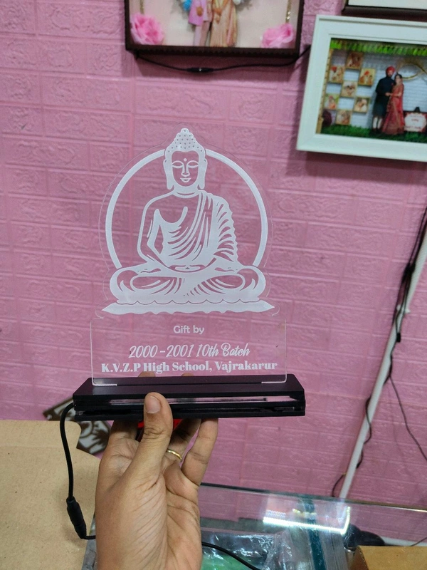 Buddha - 3D Illusion Acrylic Lamp
