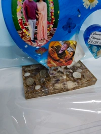 Double Heart Resin Frame Sea Theme - Hanging heart Shape - Regular Price