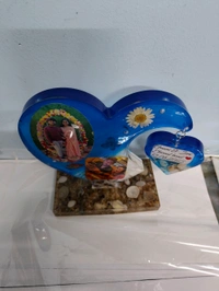 Double Heart Resin Frame Sea Theme - Hanging heart Shape - Regular Price