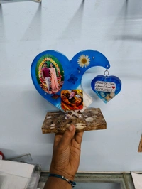Double Heart Resin Frame Sea Theme - Hanging heart Shape - Regular Price