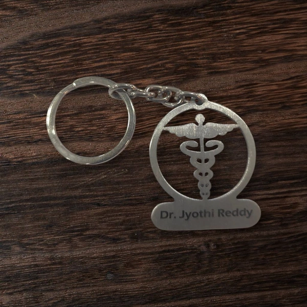 Doctor - Steel Keychain with Name Engraving - Member Price