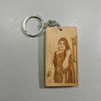 Rectangle Shape - Wooden Engraving Keychain - Regular Price