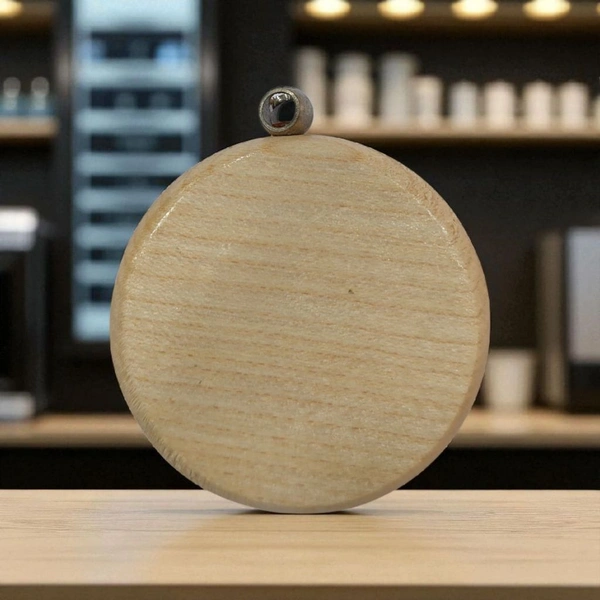 Round Shape - Wooden Engraving Keychain - Regular Price