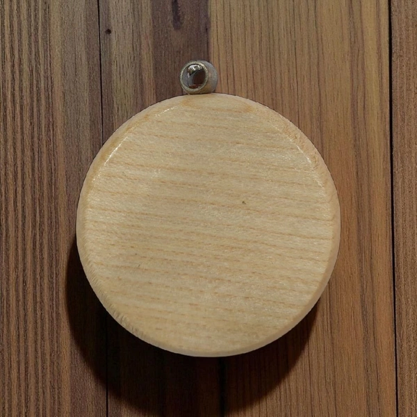 Round Shape - Wooden Engraving Keychain - Regular Price