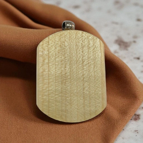 Rectangle Shape Oval Edge - Wooden Engraving Keychain - Regular Price