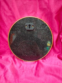 8x8" Inch Round - Golden Beeding Photo Frame - Sparkle Laminated