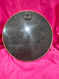 10x10" Inch Round - Golden Beeding Photo Frame - Matte Paper