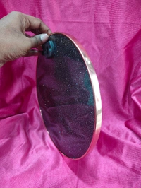 10x10" Inch Round - Golden Beeding Photo Frame - Matte Paper