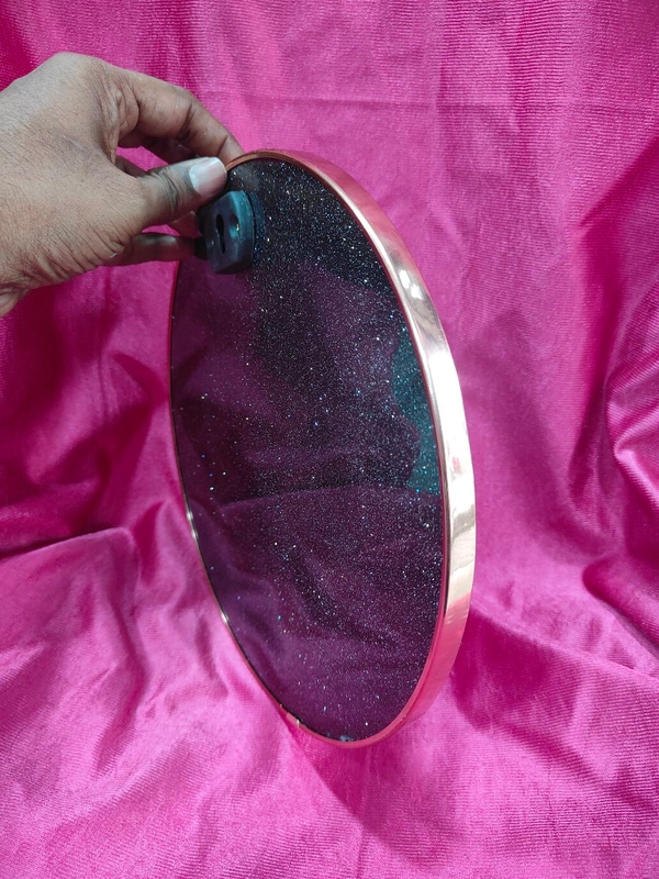10x10" Inch Round - Golden Beeding Photo Frame - Matte Paper