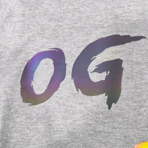 OG - Reflective Rainbow Vinyl Sticker (Small) Tshirt printing