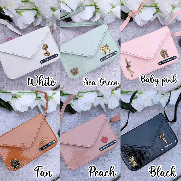 Croc Leather sling Bag - Baby Pink