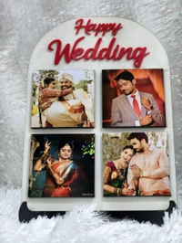 9x10 Inch MDF Table Frame - Happy Wedding 