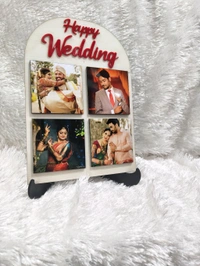 9x10 Inch MDF Table Frame - Happy Wedding 