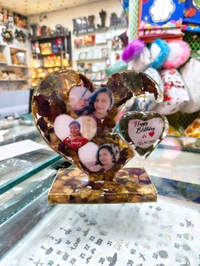 Double Heart Resin Frame Sea Theme - Hanging heart Shape