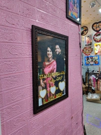 Photo Frame - Couple Thumb Impression Frame - A3 size With Glitter laminate