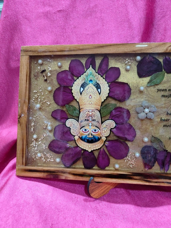 Resin Frame - 8x18 Inches - Divine flower Preserved