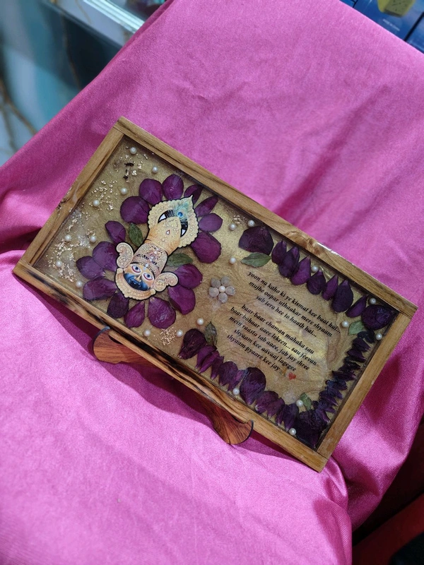 Resin Frame - 8x18 Inches - Divine flower Preserved