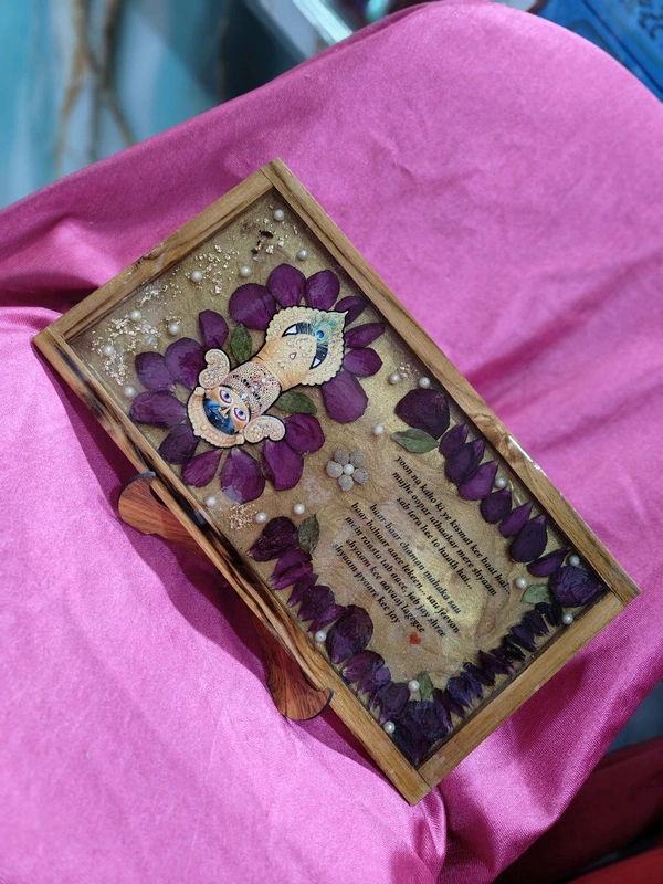 Resin Frame - 8x18 Inches - Divine flower Preserved