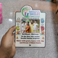 Personalized Pre-School Graduation MDF Photo Frame – Soulful Smiles Theme - 200 Qty