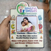 Personalized Pre-School Graduation MDF Photo Frame – Soulful Smiles Theme - 200 Qty
