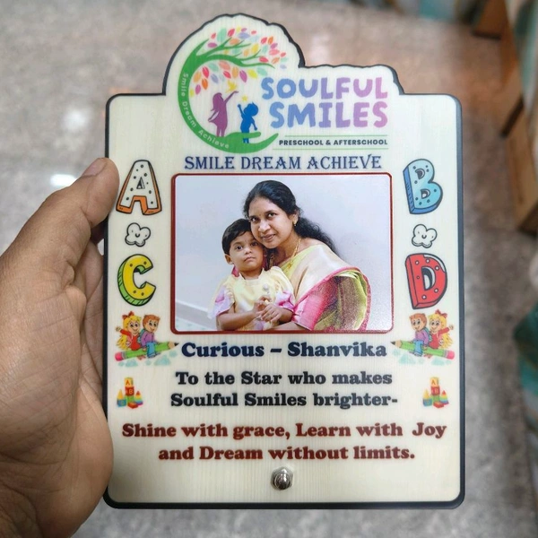 Personalized Pre-School Graduation MDF Photo Frame – Soulful Smiles Theme - 200 Qty