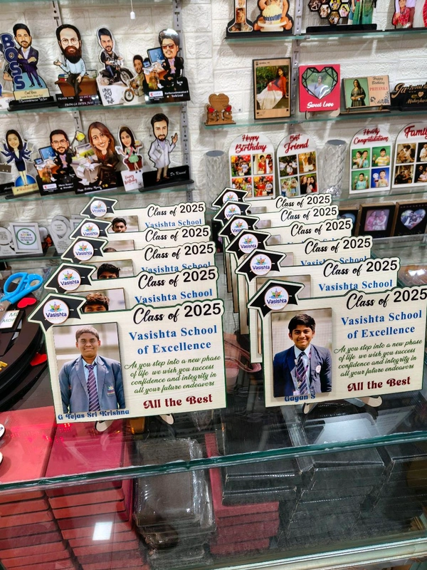 Customized Graduation MDF Photo Frame - Vasishta School of Excellence - 100 Qty