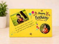6x8" Inch Happy Birthday MDF Table Frame