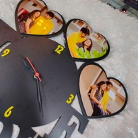 Love - Personalised MDF Wall Collage Frame With Clock