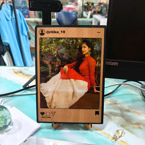 Instagram Fan - Personalised MDF Table Frame
