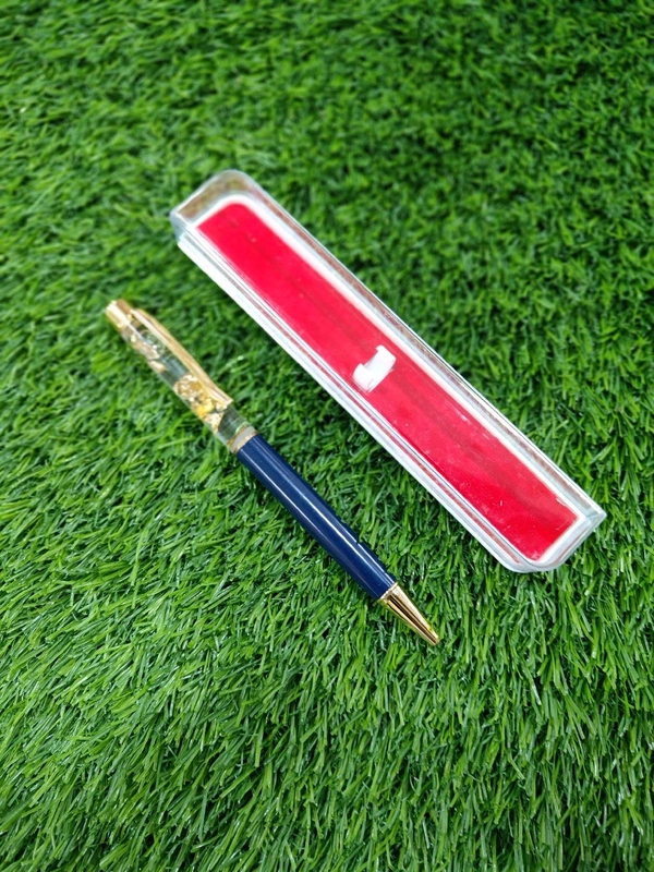 Golden Zari Pen - Blue
