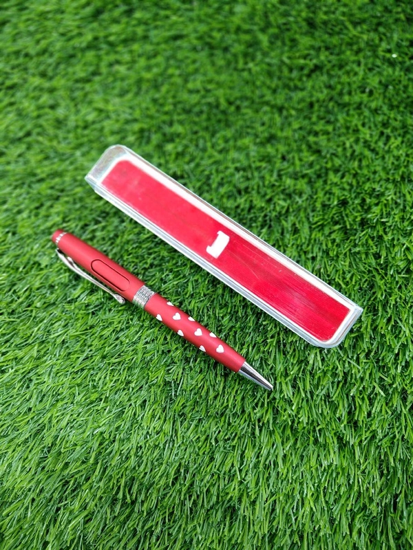 Red Pen with Hearts
