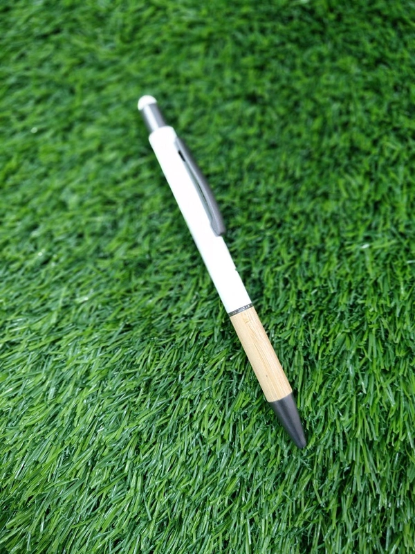 Bamboo White Pen with Stylus