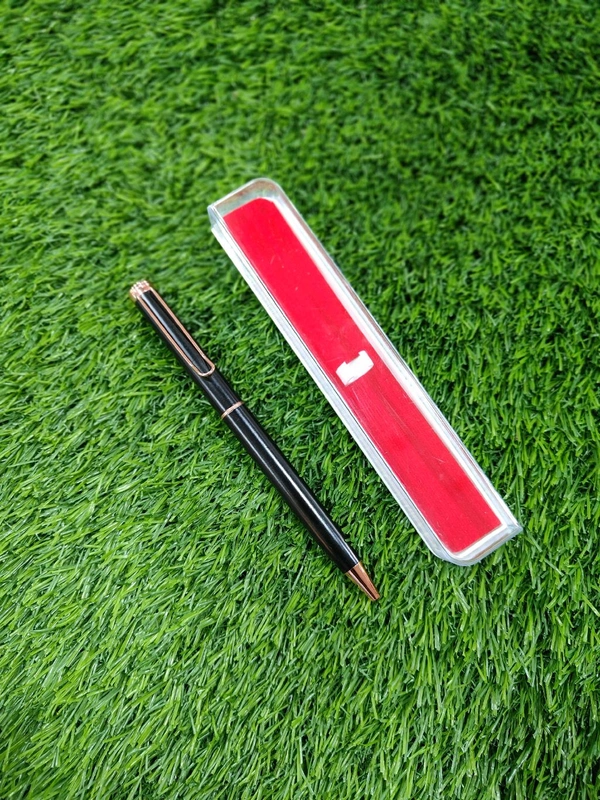 Black with Rose Gold Rim Pen