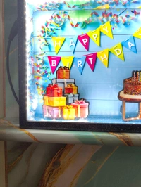 A4 SIZE - Birthday Cutout Miniature LED BOX