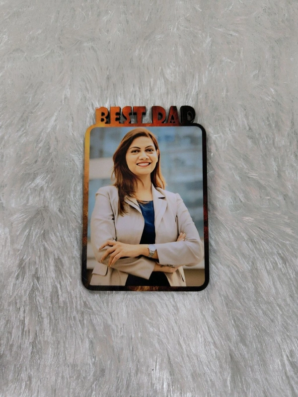MDF Fridge Magnet - Best DAD