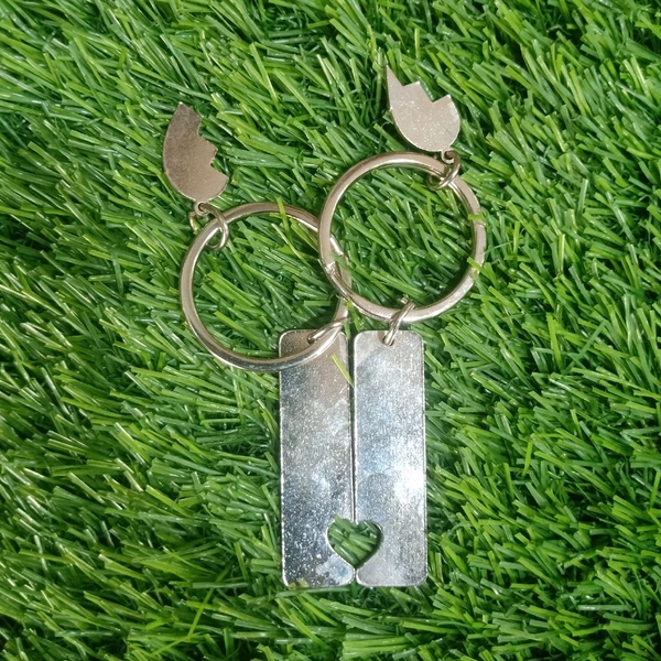 Couple Keychain - Silver 