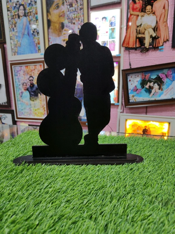 Customized Cutout Frame - Guitar With 3 Pic 