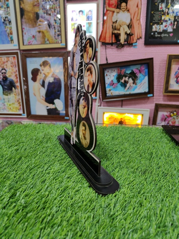 Customized Cutout Frame - Guitar With 3 Pic 