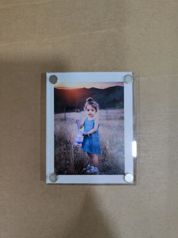 Clear Acrylic Photo Magnet