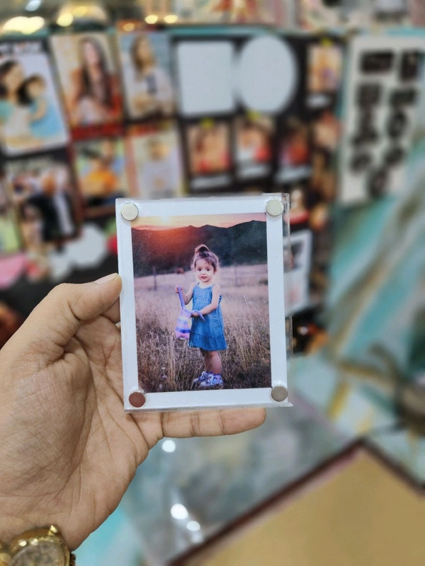 Clear Acrylic Photo Magnet