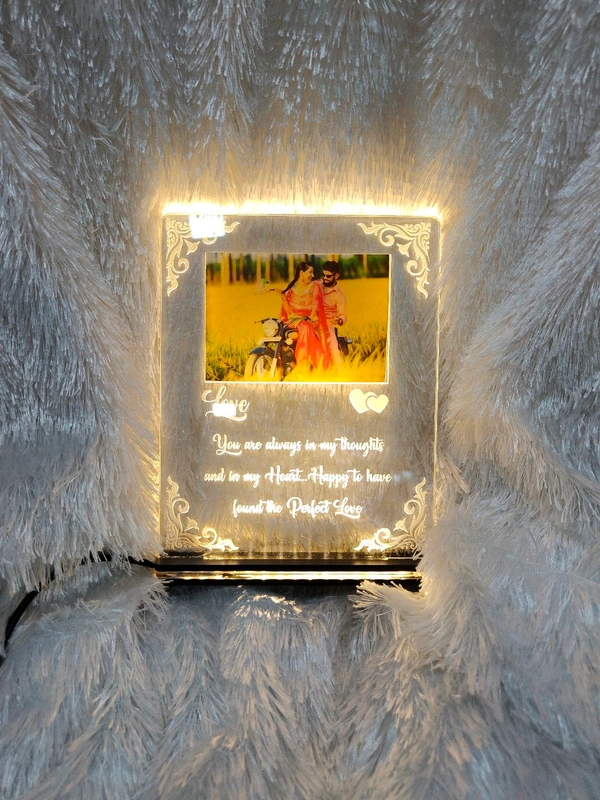 Love Message with Photo Acrylic - Single LED - Regular Price