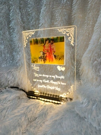 Love Message with Photo Acrylic - Single LED - Regular Price