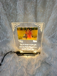 Love Message with Photo Acrylic - Single LED - Regular Price