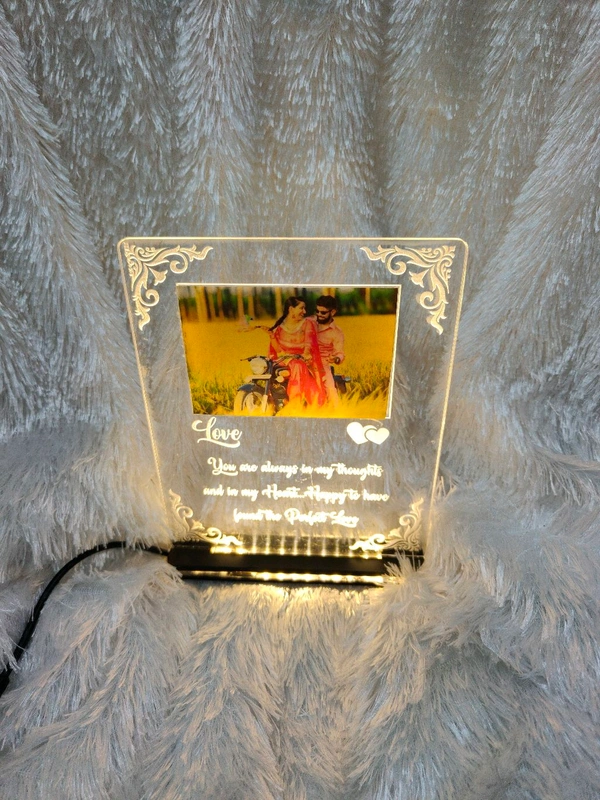 Love Message with Photo Acrylic - Single LED - Regular Price