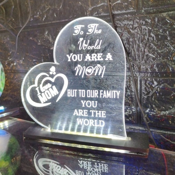I Love Mom Acrylic - Single LED - Member Price