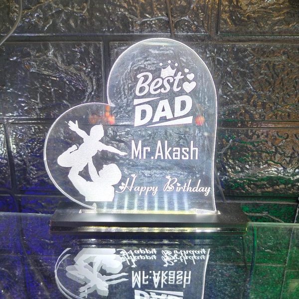BEST DAD Acrylic - Single LED - Regular Price