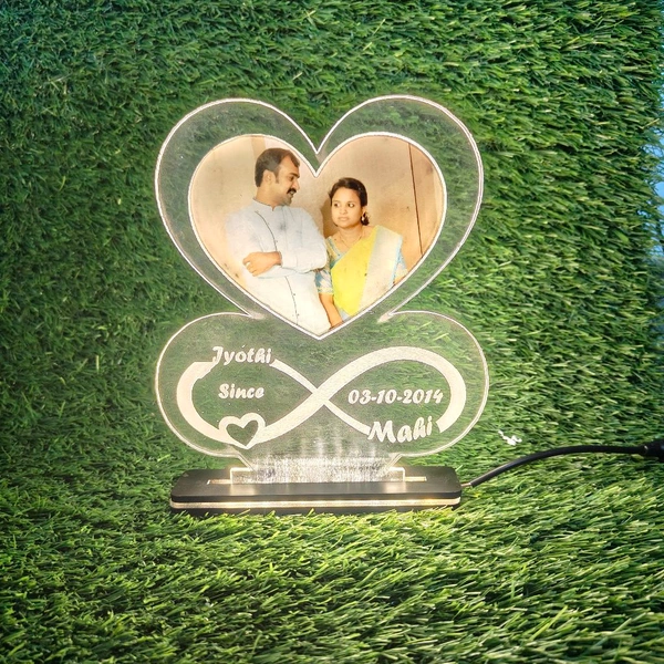 Infinity Love with Photo Acrylic - Single LED - Regular Price